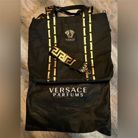 paper versace shopping bag|Versace perfume tote bag.